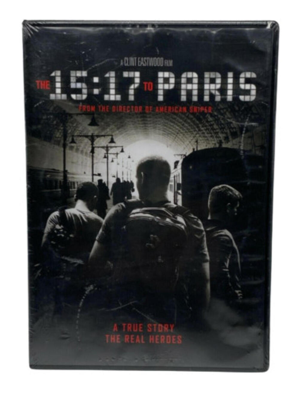 The 15:17 to Paris a True Story Thriller on DVD New